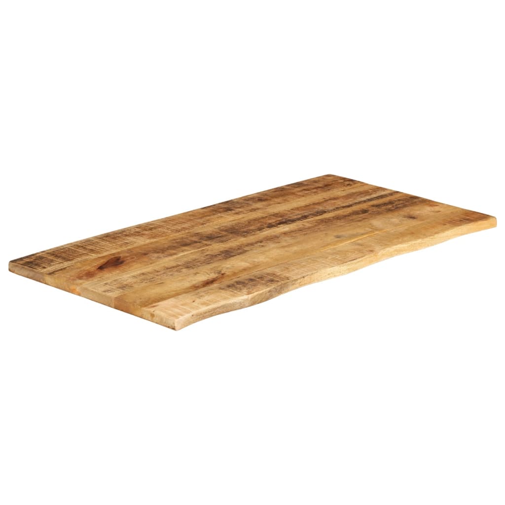 Dessus de table 100x60x2,5cm bord vif bois massif manguier brut Plateaux de table vidaXL   