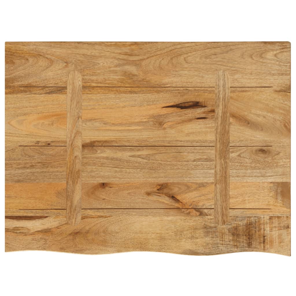 Dessus de table 80x60x3,8 cm bord vif bois massif manguier brut Plateaux de table vidaXL   