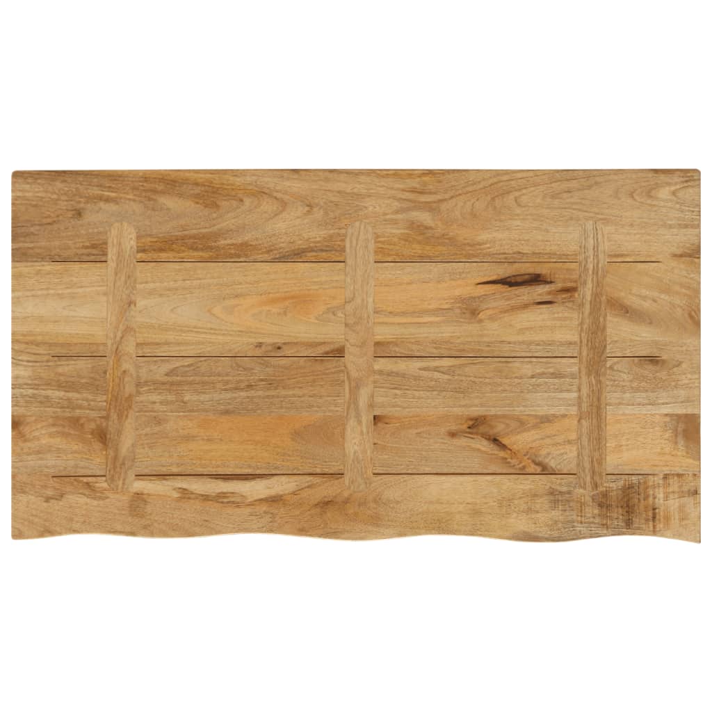 Dessus de table 100x60x3,8cm bord vif bois massif manguier brut Plateaux de table vidaXL   