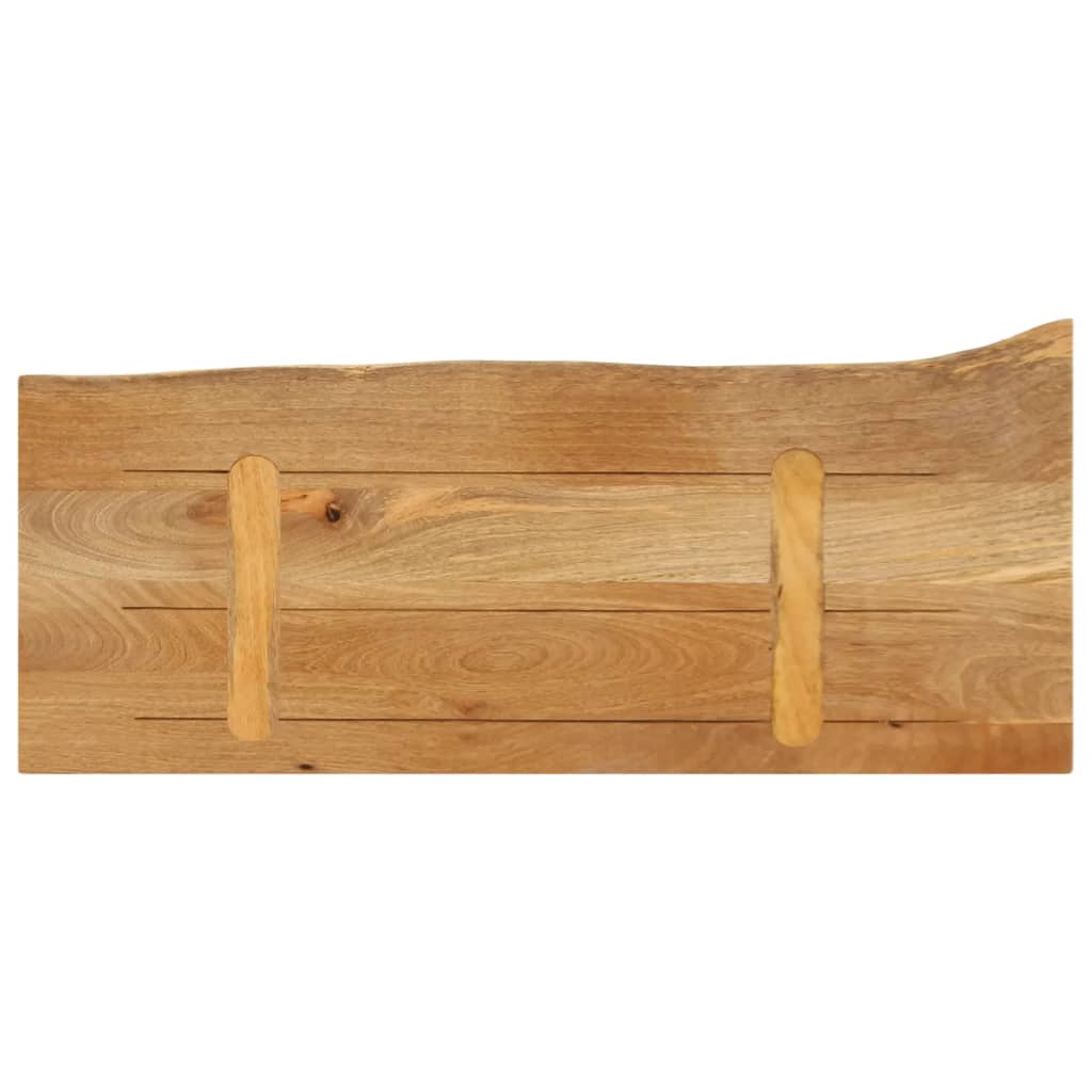 Dessus de table à bord vivant 80x20x2,5 cm bois massif manguier Plateaux de table vidaXL   