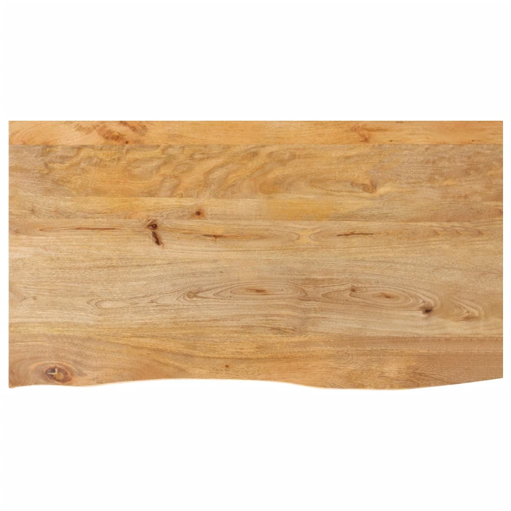 Dessus de table à bord vivant 100x60x2,5cm bois massif manguier Plateaux de table vidaXL