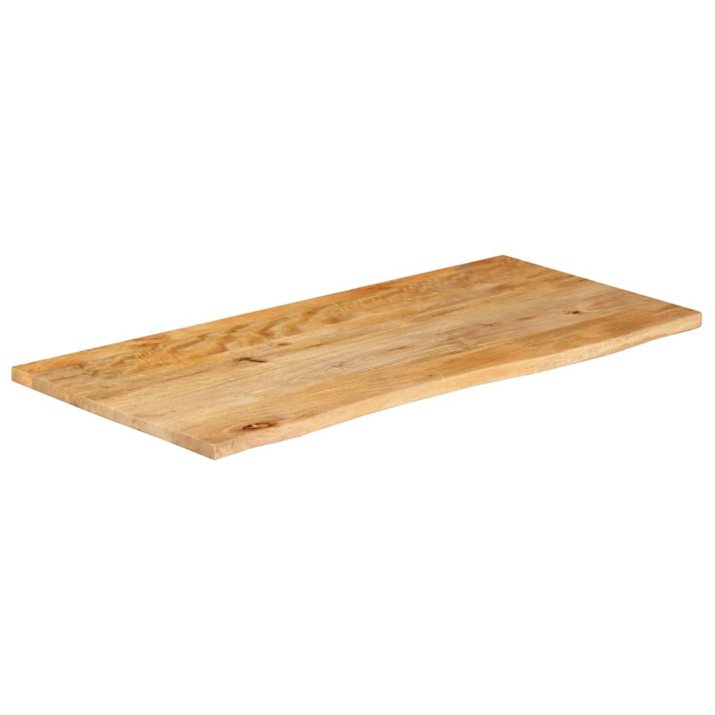 Dessus de table à bord vivant 100x60x2,5cm bois massif manguier Plateaux de table vidaXL