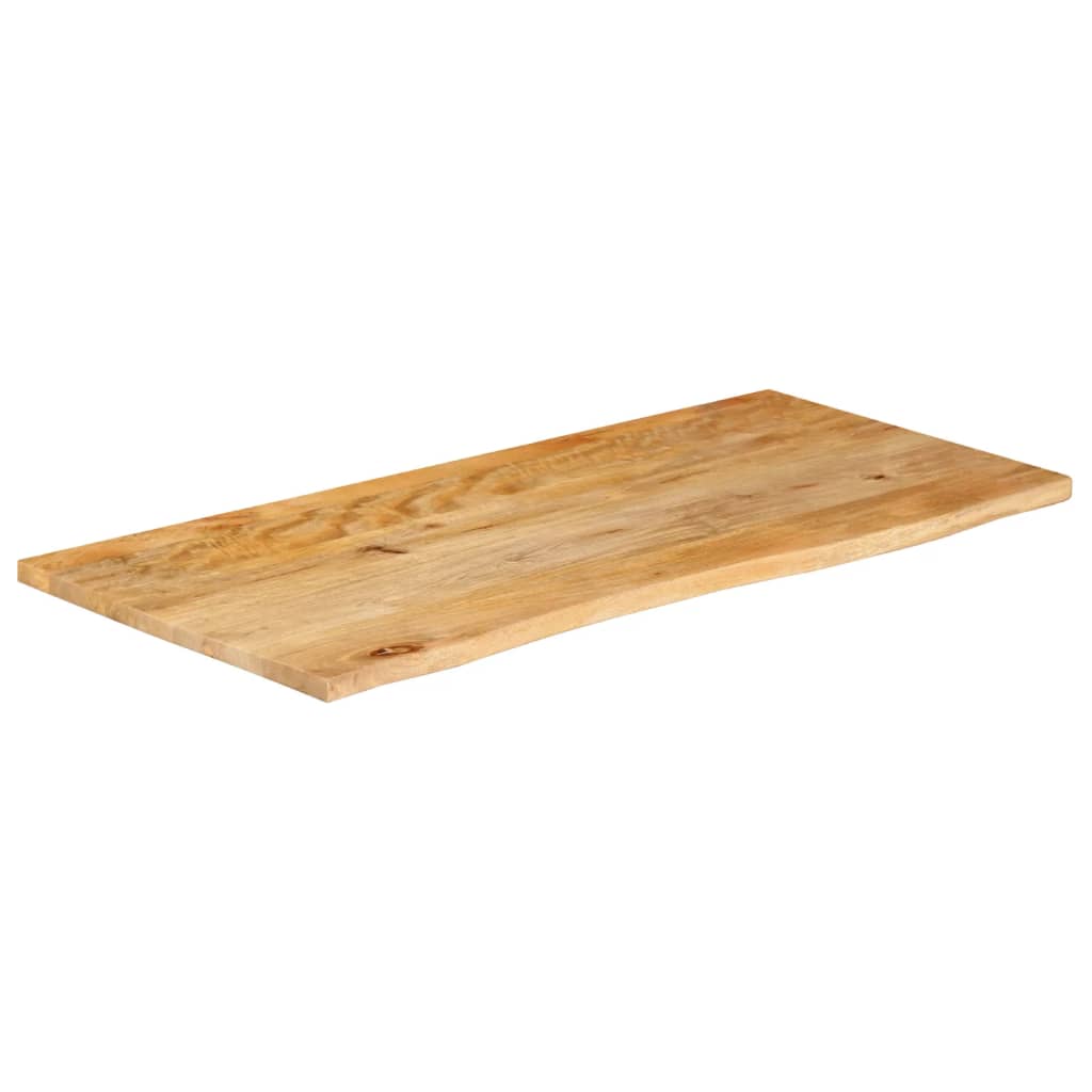 Dessus de table à bord vivant 110x60x2,5cm bois massif manguier Plateaux de table vidaXL