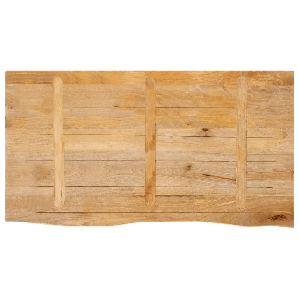 Dessus de table à bord vivant 120x60x2,5cm bois massif manguier Plateaux de table vidaXL