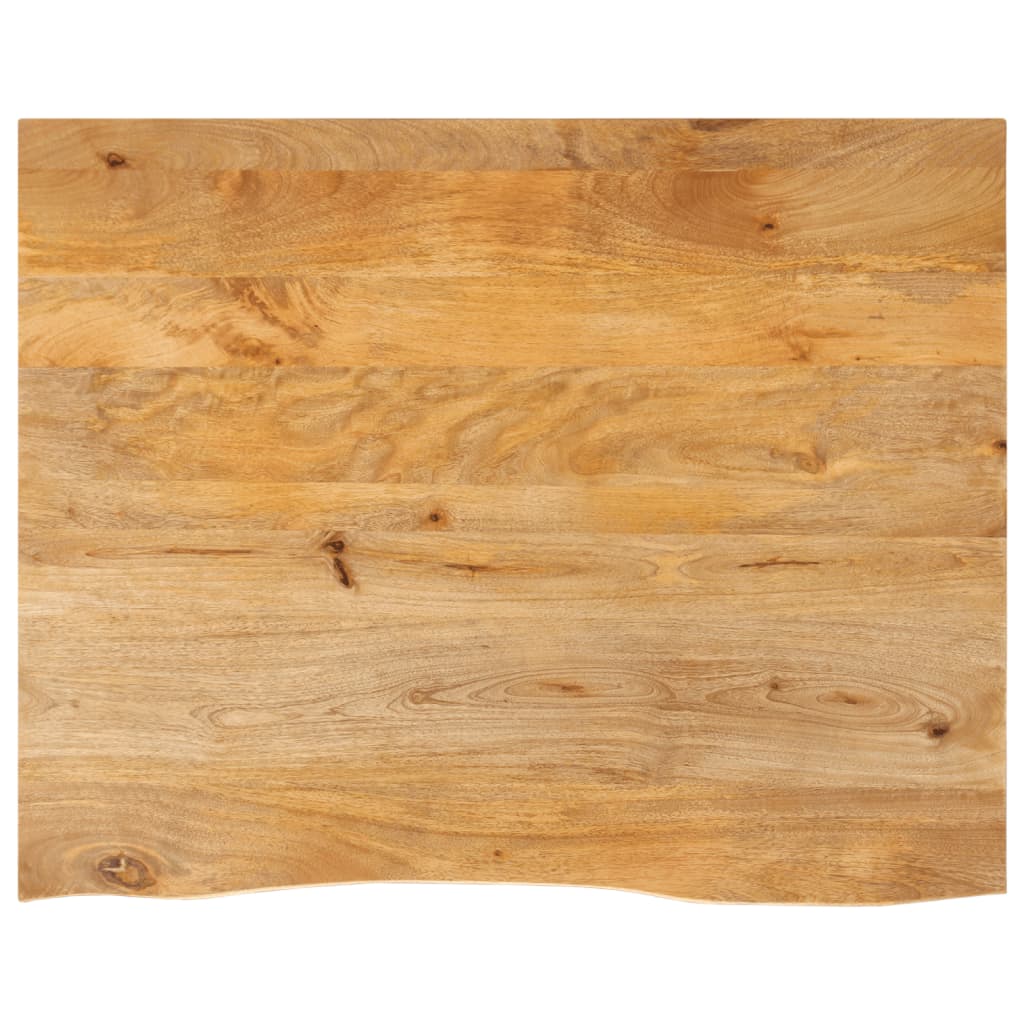 Dessus de table à bord vivant 100x80x2,5cm bois massif manguier Plateaux de table vidaXL   