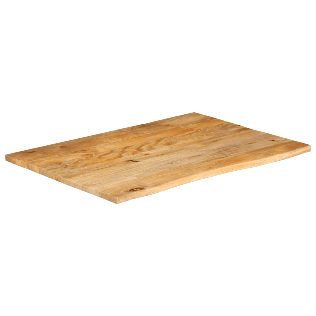 Dessus de table à bord vivant 100x80x2,5cm bois massif manguier Plateaux de table vidaXL   