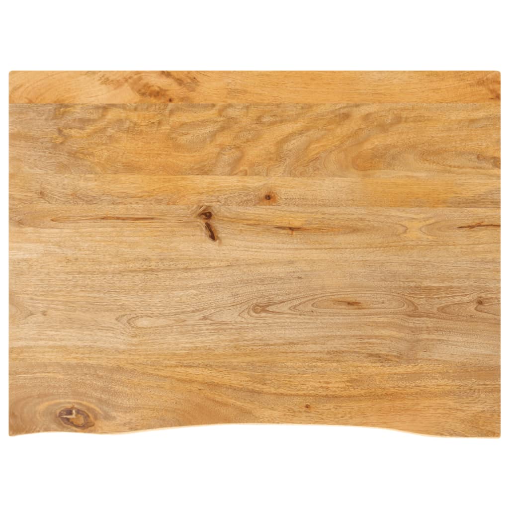 Dessus de table à bord vivant 80x60x3,8 cm bois massif manguier Plateaux de table vidaXL