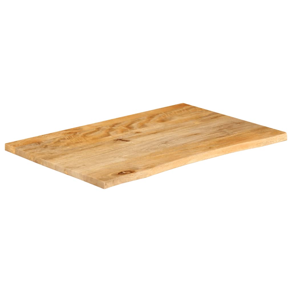 Dessus de table à bord vivant 80x60x3,8 cm bois massif manguier Plateaux de table vidaXL