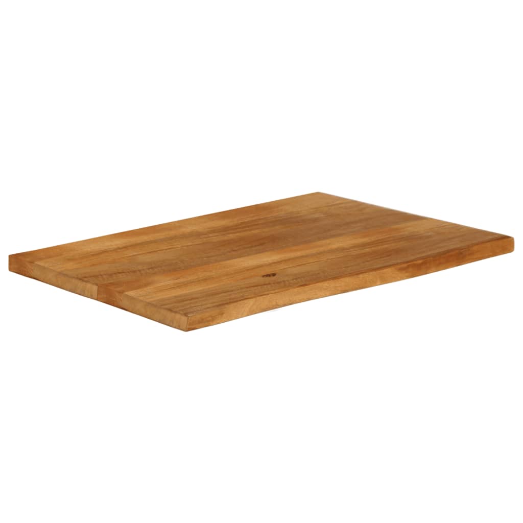 Dessus de table à bord vivant 100x60x2,5cm bois massif manguier Plateaux de table vidaXL   