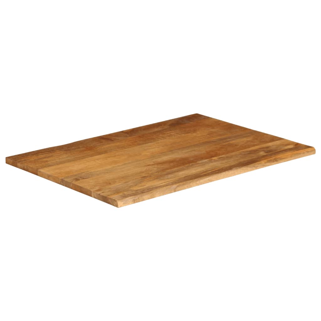 Dessus de table à bord vivant 110x80x2,5cm bois massif manguier Plateaux de table vidaXL