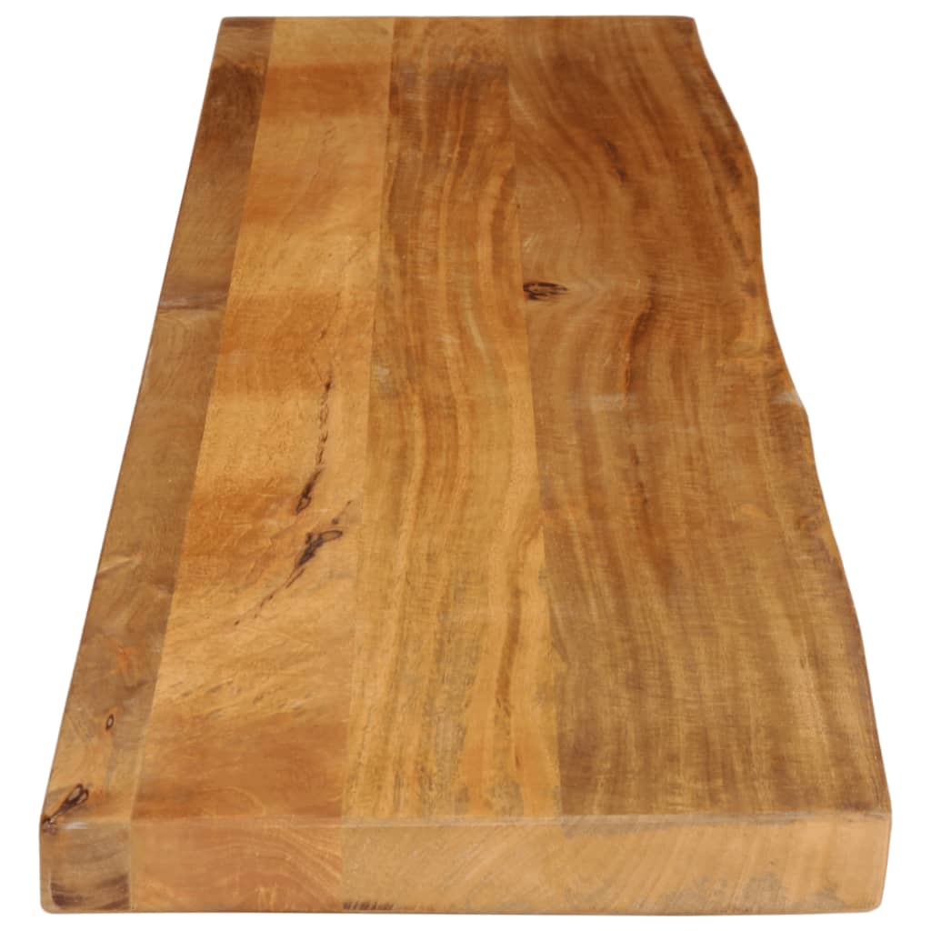 Dessus de table à bord vivant 140x30x3,8cm bois massif manguier Plateaux de table vidaXL