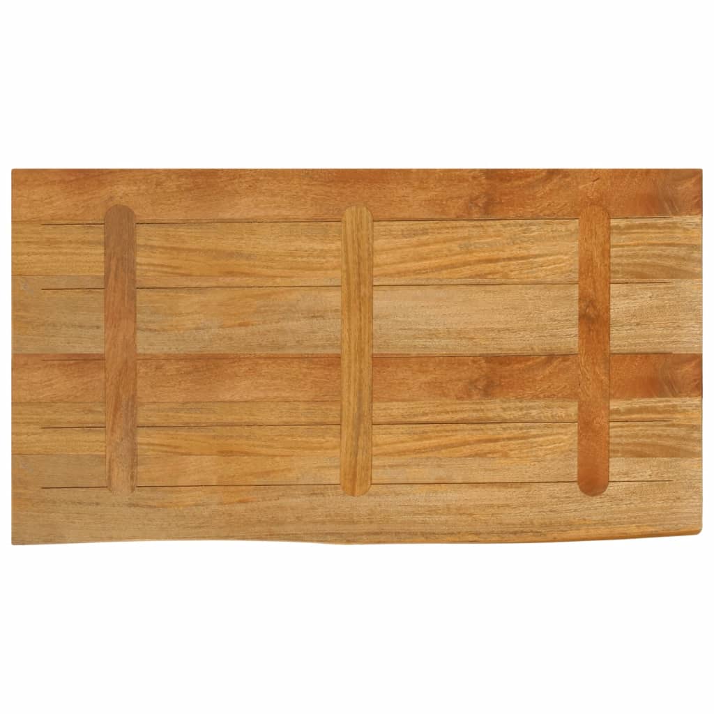 Dessus de table à bord vivant 100x60x3,8cm bois massif manguier Plateaux de table vidaXL