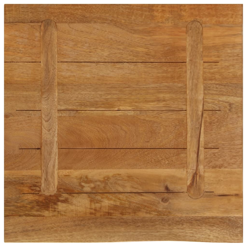 Dessus de table à bord vivant 80x80x3,8 cm bois massif manguier Plateaux de table vidaXL