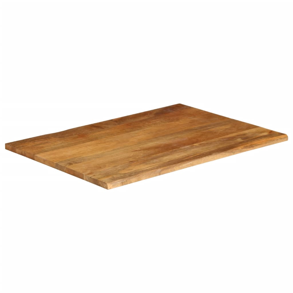 Dessus de table à bord vivant 100x80x3,8cm bois massif manguier Plateaux de table vidaXL