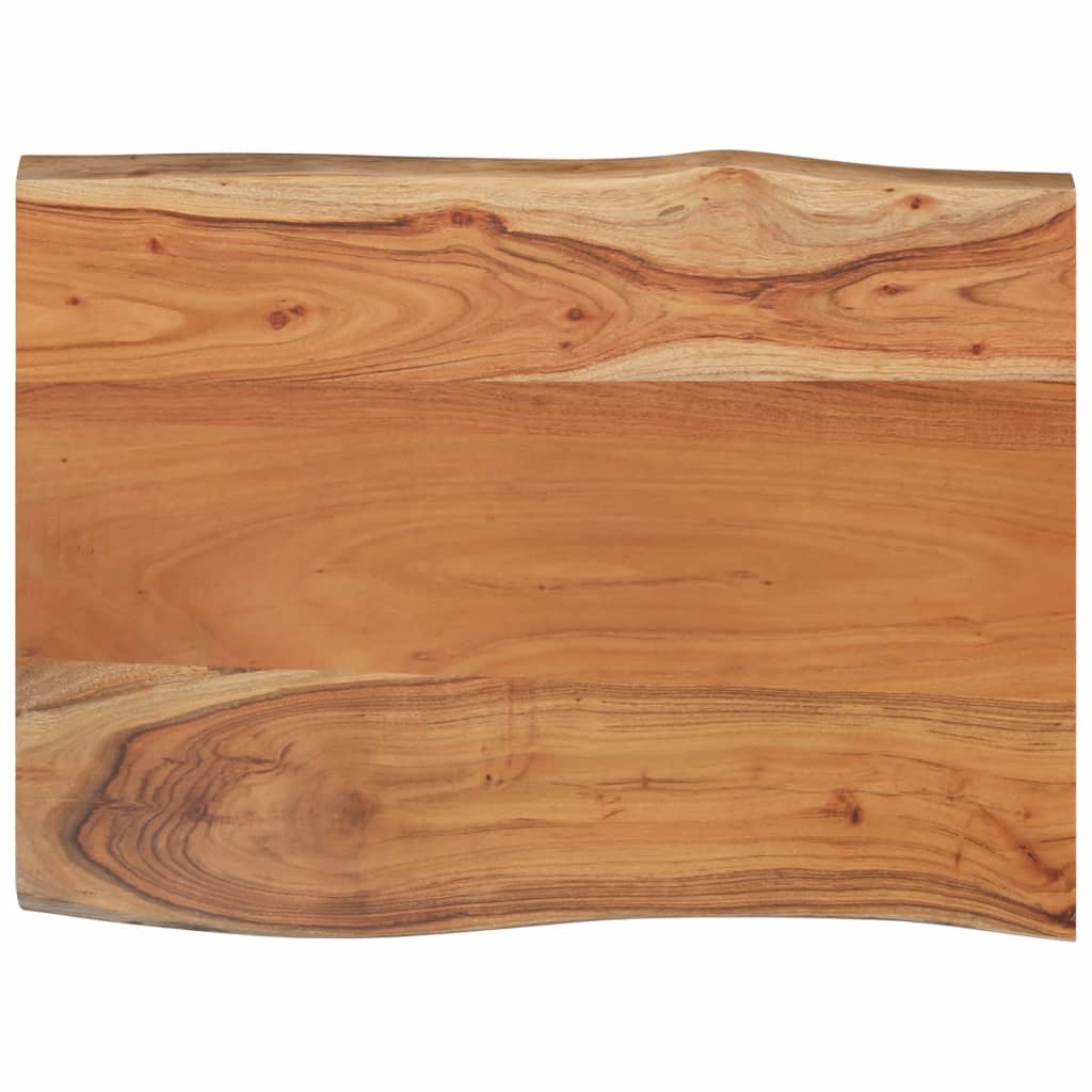 Dessus de table 80x60x2,5 cm rectangulaire bois massif acacia Plateaux de table vidaXL