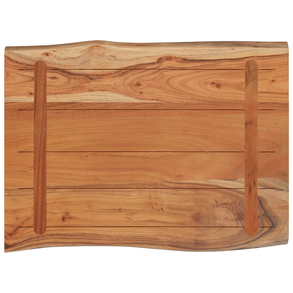 Dessus de table 80x60x2,5 cm rectangulaire bois massif acacia Plateaux de table vidaXL