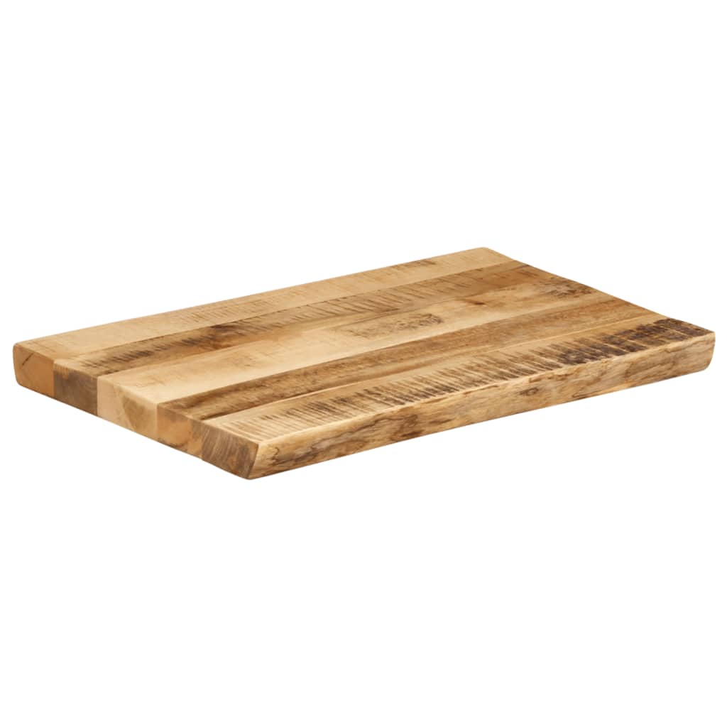 Dessus de table bord vivant 50x40x2,5 cm bois de manguier brut Plateaux de table vidaXL