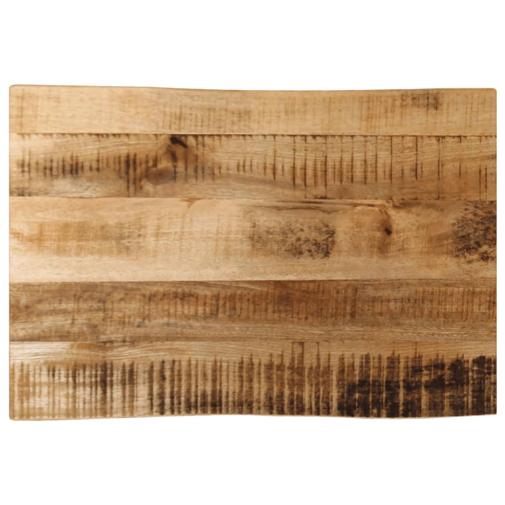 Dessus de table bord vivant 70x40x2,5 cm bois de manguier brut Plateaux de table vidaXL