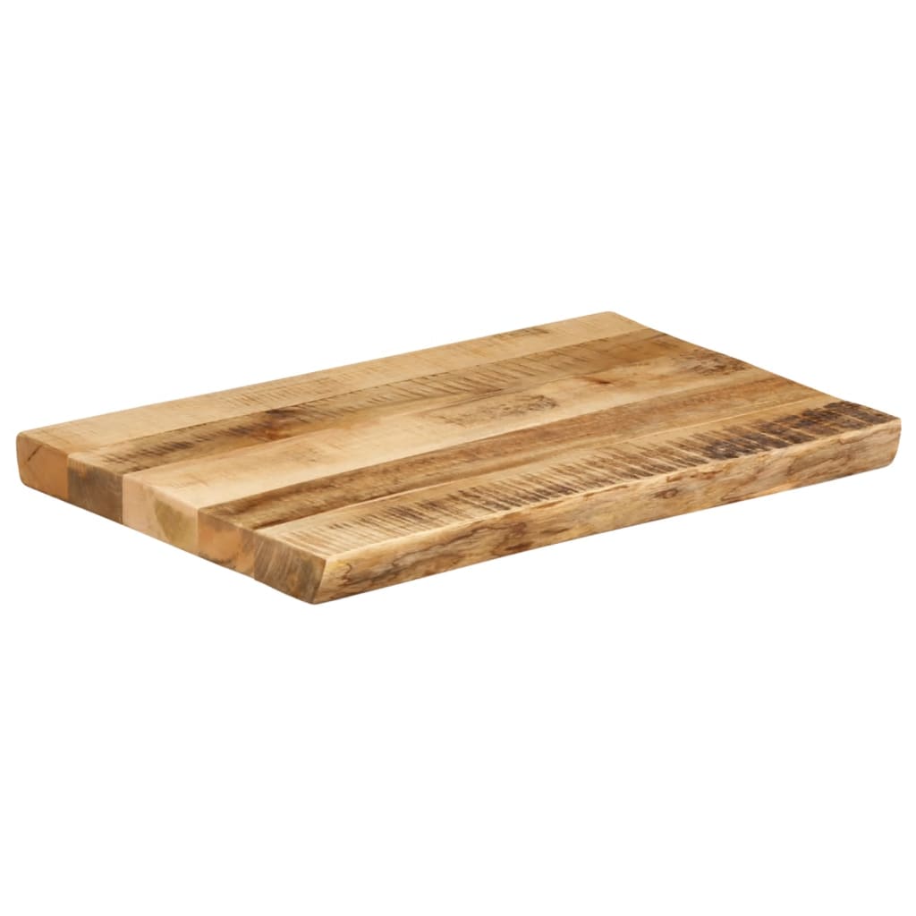 Dessus de table bord vivant 70x40x2,5 cm bois de manguier brut Plateaux de table vidaXL