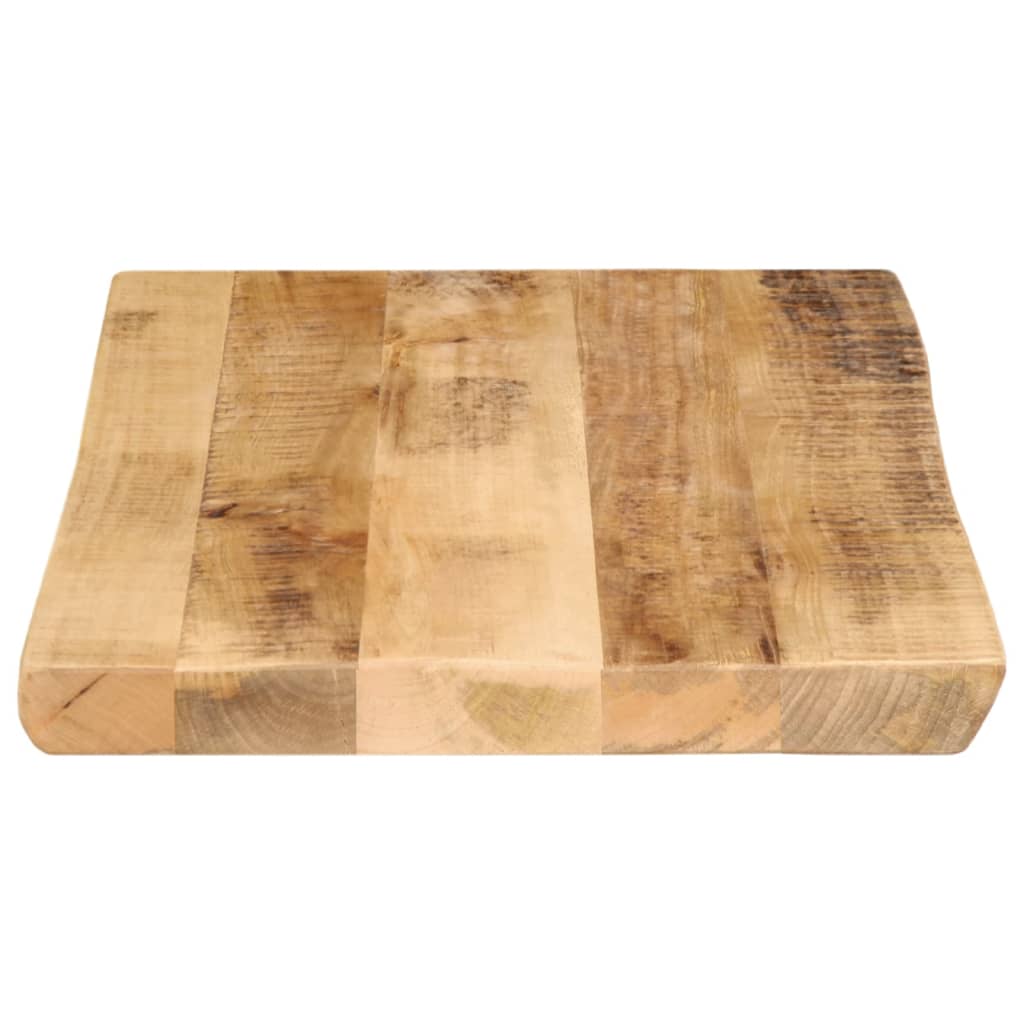 Dessus de table bord vivant 70x40x2,5 cm bois de manguier brut Plateaux de table vidaXL