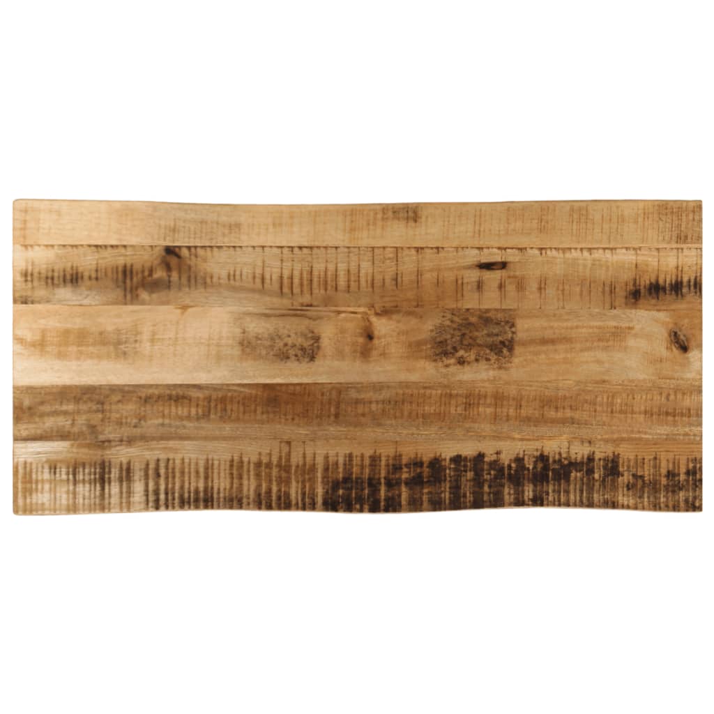 Dessus de table bord vivant 100x40x2,5 cm bois de manguier brut Plateaux de table vidaXL