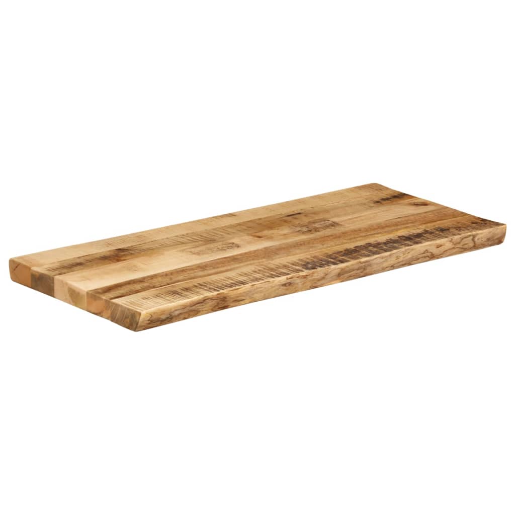 Dessus de table bord vivant 100x40x2,5 cm bois de manguier brut Plateaux de table vidaXL