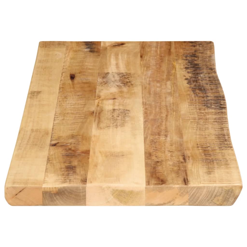 Dessus de table bord vivant 100x40x2,5 cm bois de manguier brut Plateaux de table vidaXL