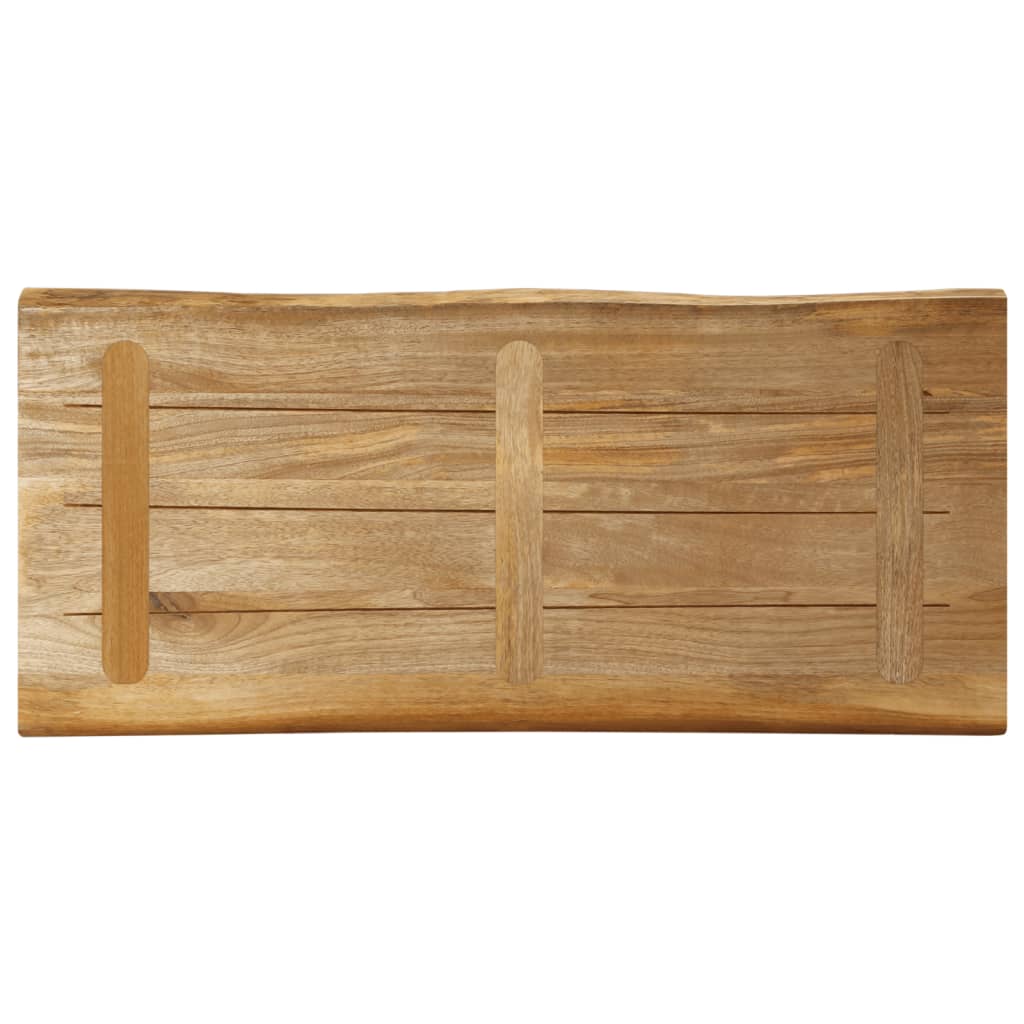 Dessus de table bord vivant 100x40x3,8 cm bois de manguier brut Plateaux de table vidaXL