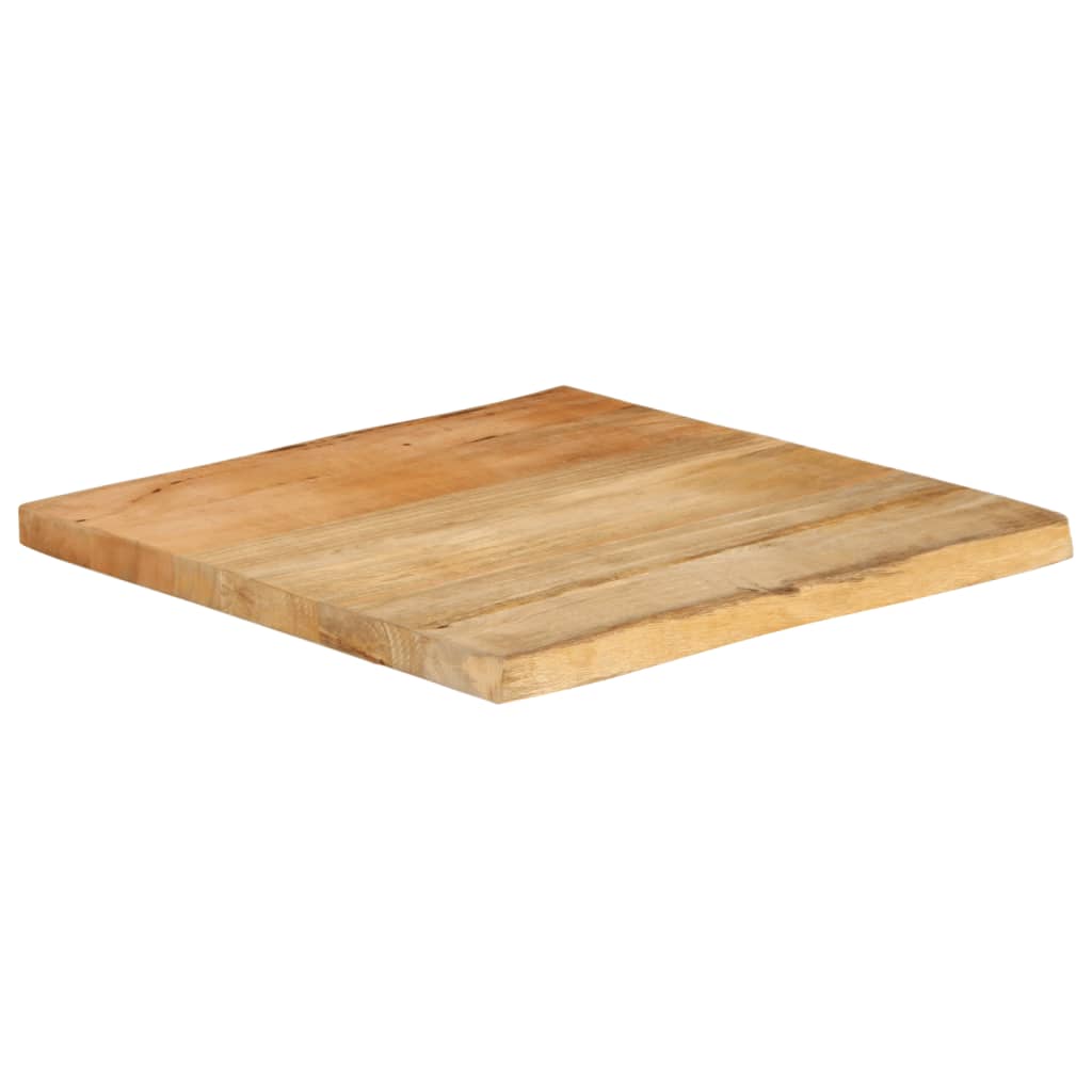 Dessus de table 40x40x2,5 cm bord vivant bois massif manguier Plateaux de table vidaXL