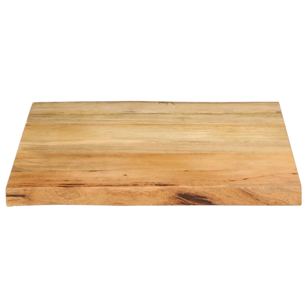 Dessus de table 40x40x2,5 cm bord vivant bois massif manguier Plateaux de table vidaXL