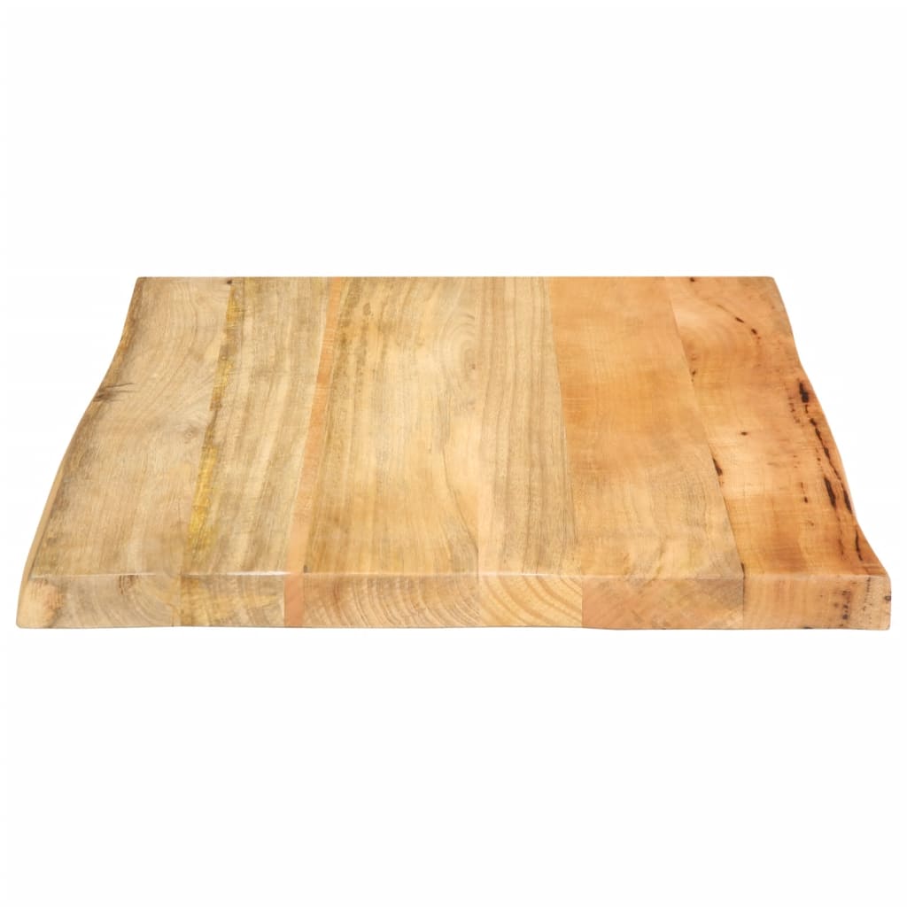 Dessus de table 40x40x2,5 cm bord vivant bois massif manguier Plateaux de table vidaXL