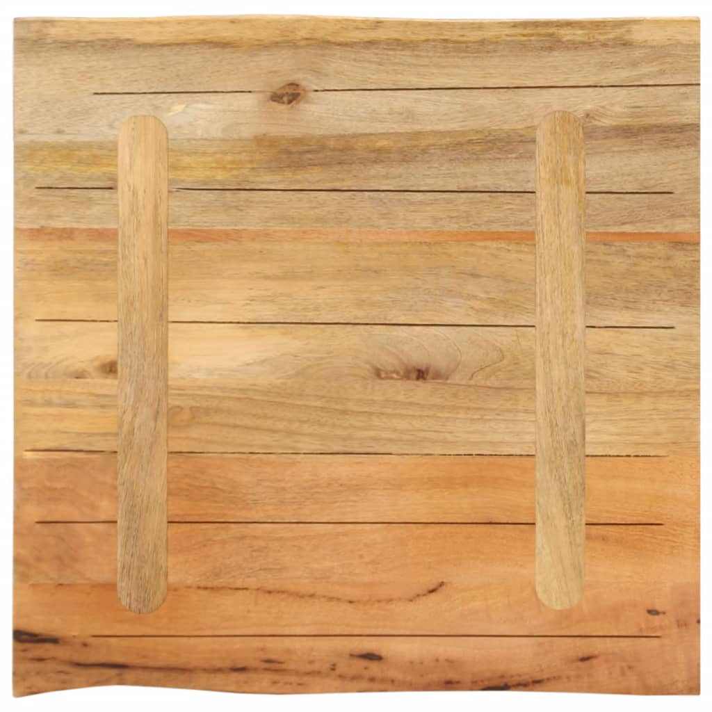 Dessus de table 40x40x2,5 cm bord vivant bois massif manguier Plateaux de table vidaXL