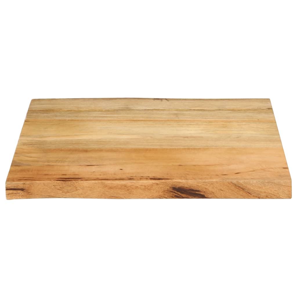 Dessus de table 60x60x2,5 cm bord vivant bois massif manguier Plateaux de table vidaXL