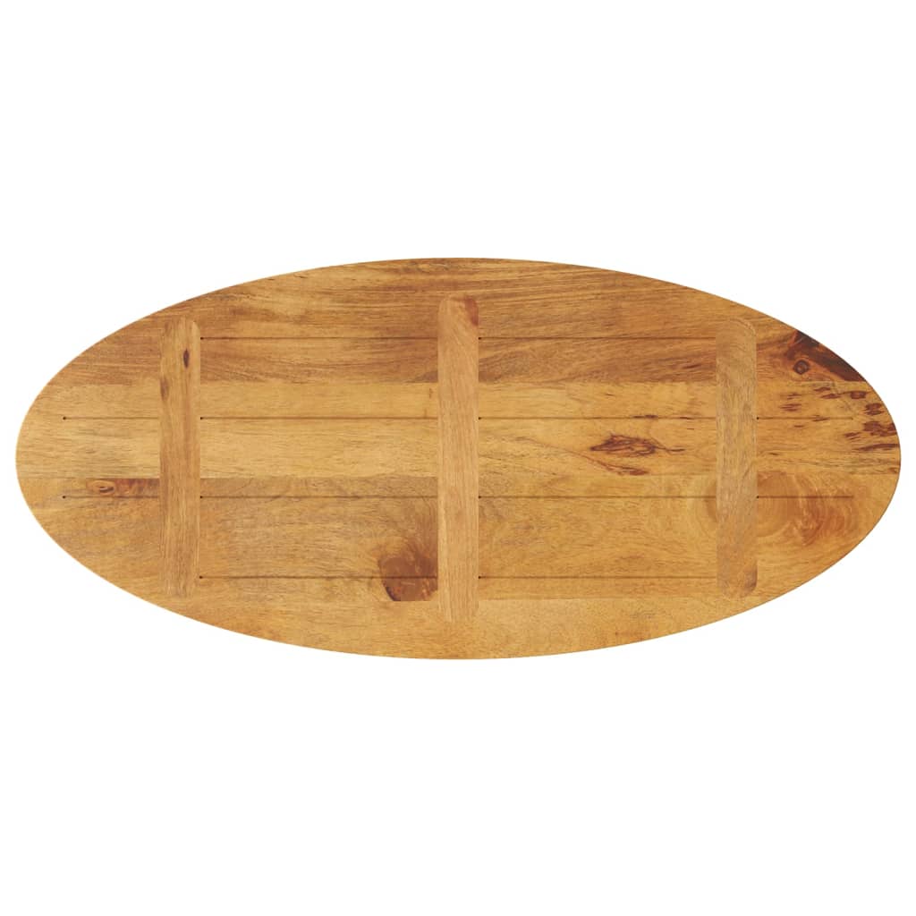 Dessus de table 110x40x3,8 cm ovale bois massif de manguier Plateaux de table vidaXL   