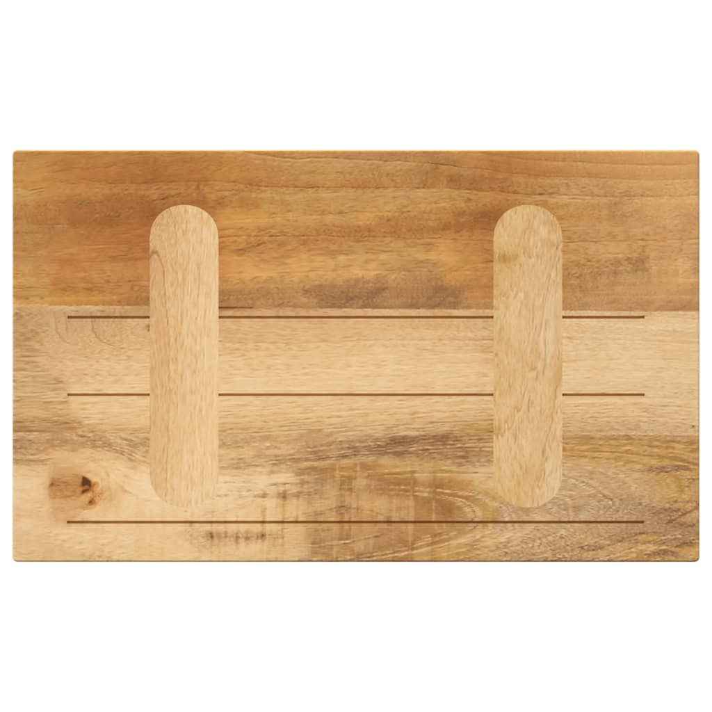 Dessus de table rectangulaire bois massif de manguier brut Plateaux de table vidaXL