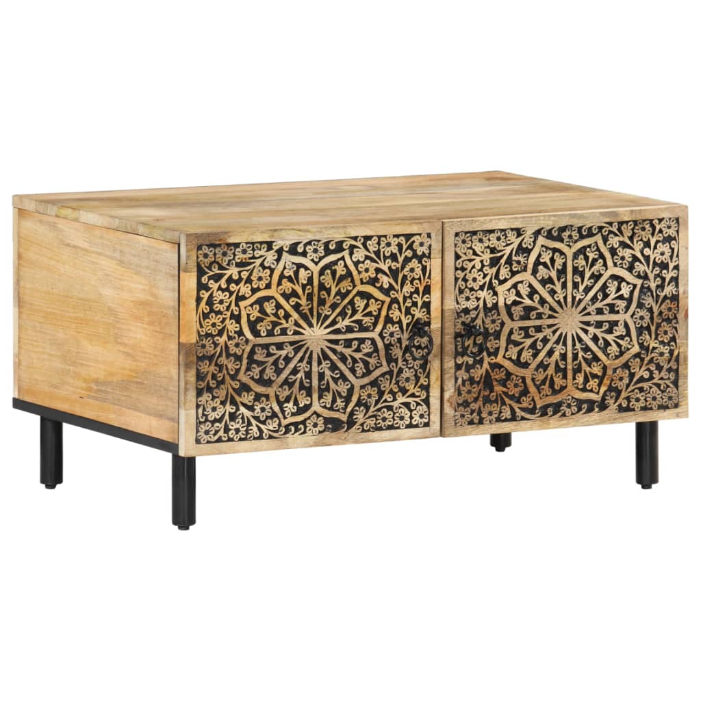 Table basse 80x50x40 cm bois de manguier massif Tables basses vidaXL   