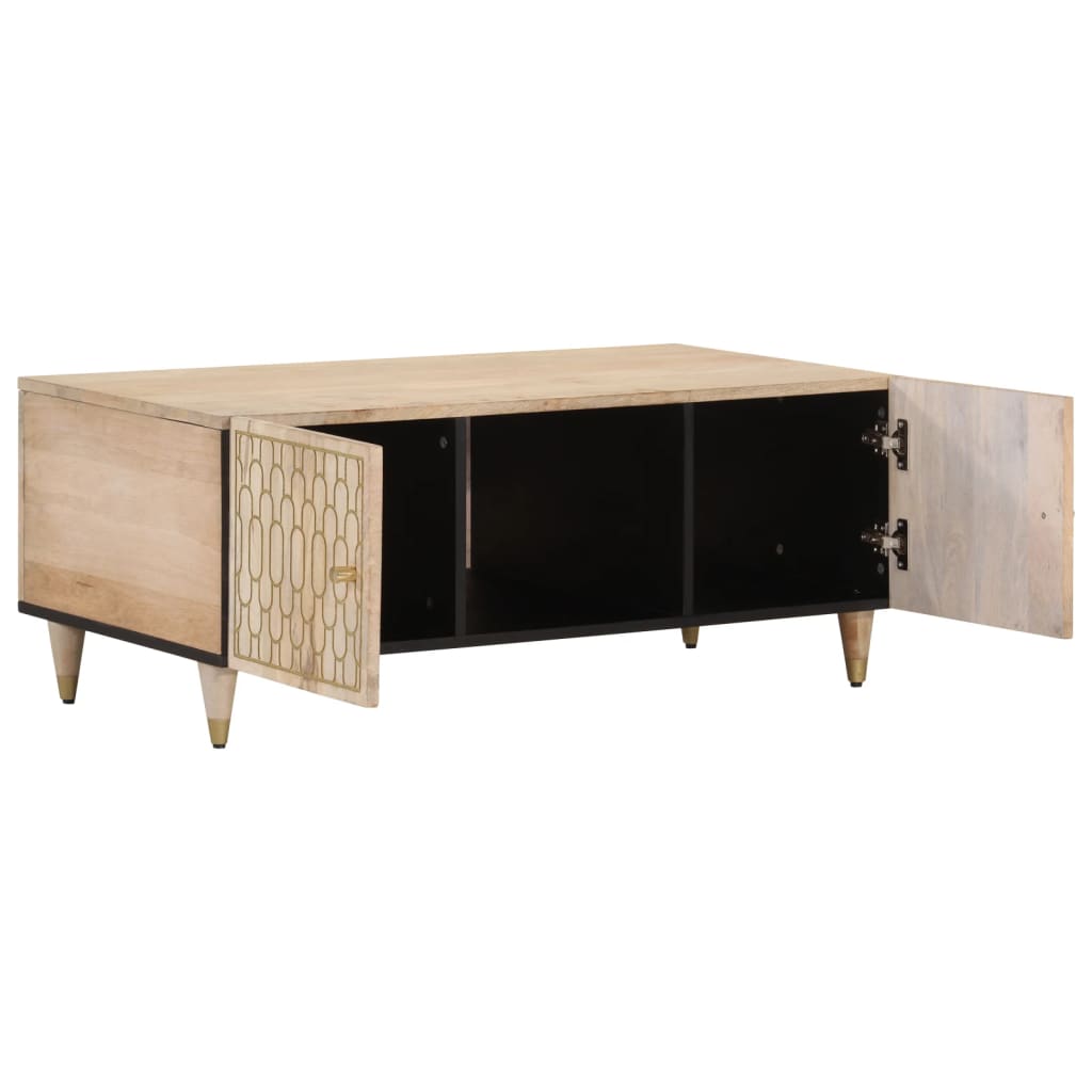 Table basse 100x54x40 cm bois de manguier massif Tables basses vidaXL   