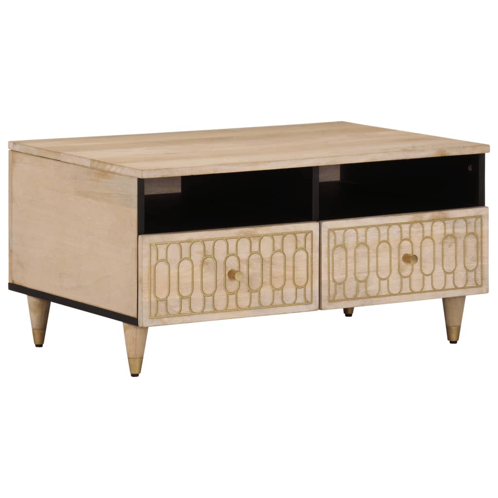 Table basse 80x54x40 cm bois de manguier massif Tables basses vidaXL   