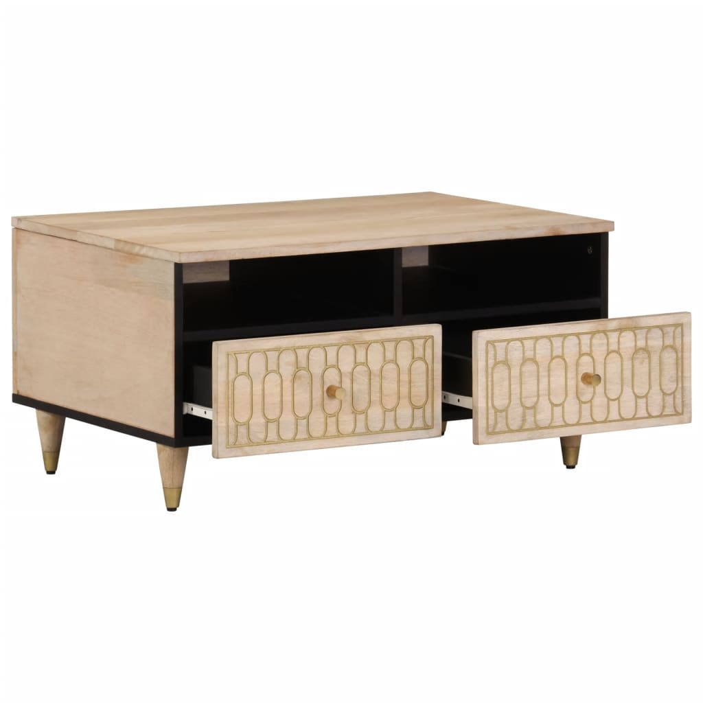 Table basse 80x54x40 cm bois de manguier massif Tables basses vidaXL   