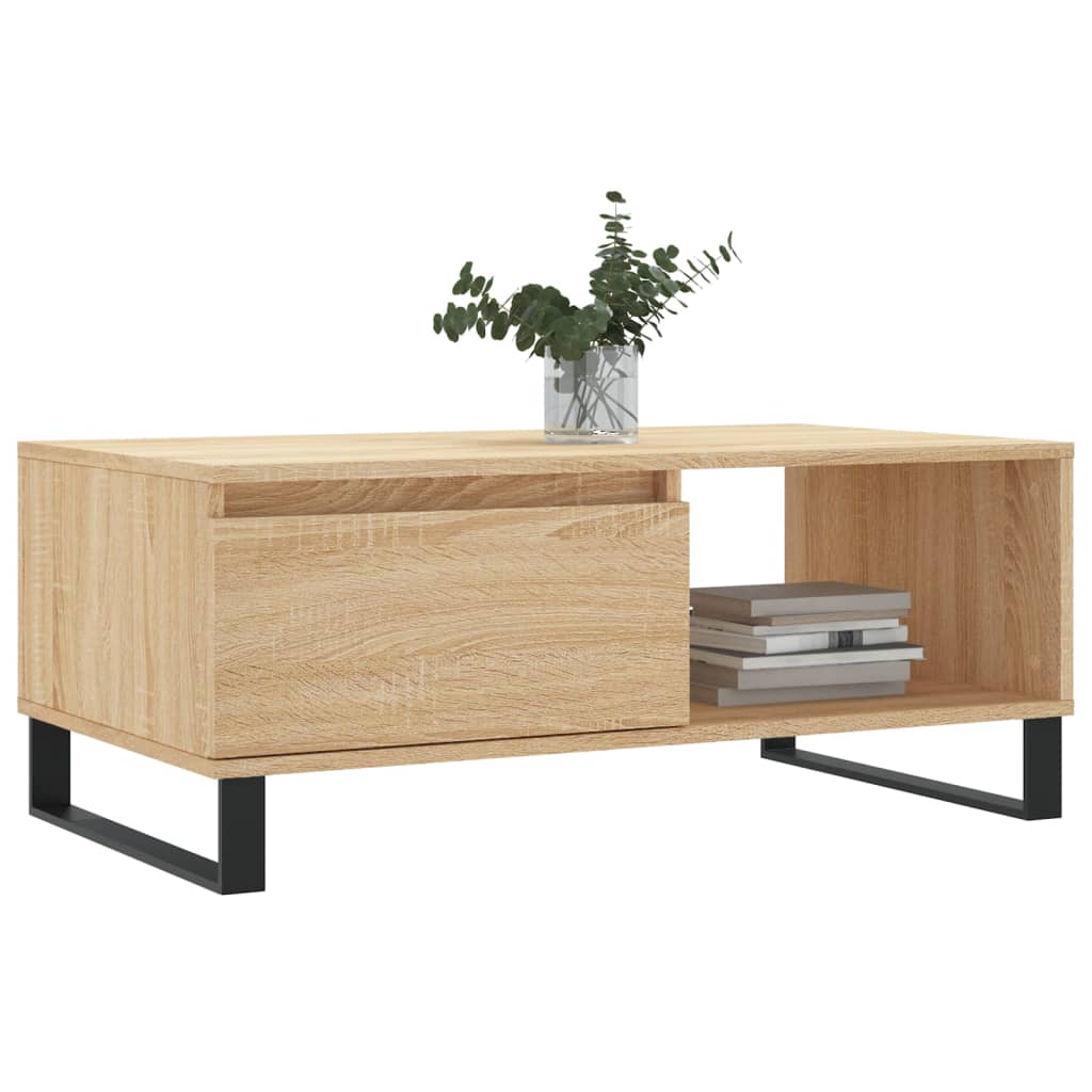 Table basse Chêne sonoma 90x50x36,5 cm Bois d'ingénierie Tables basses vidaXL   