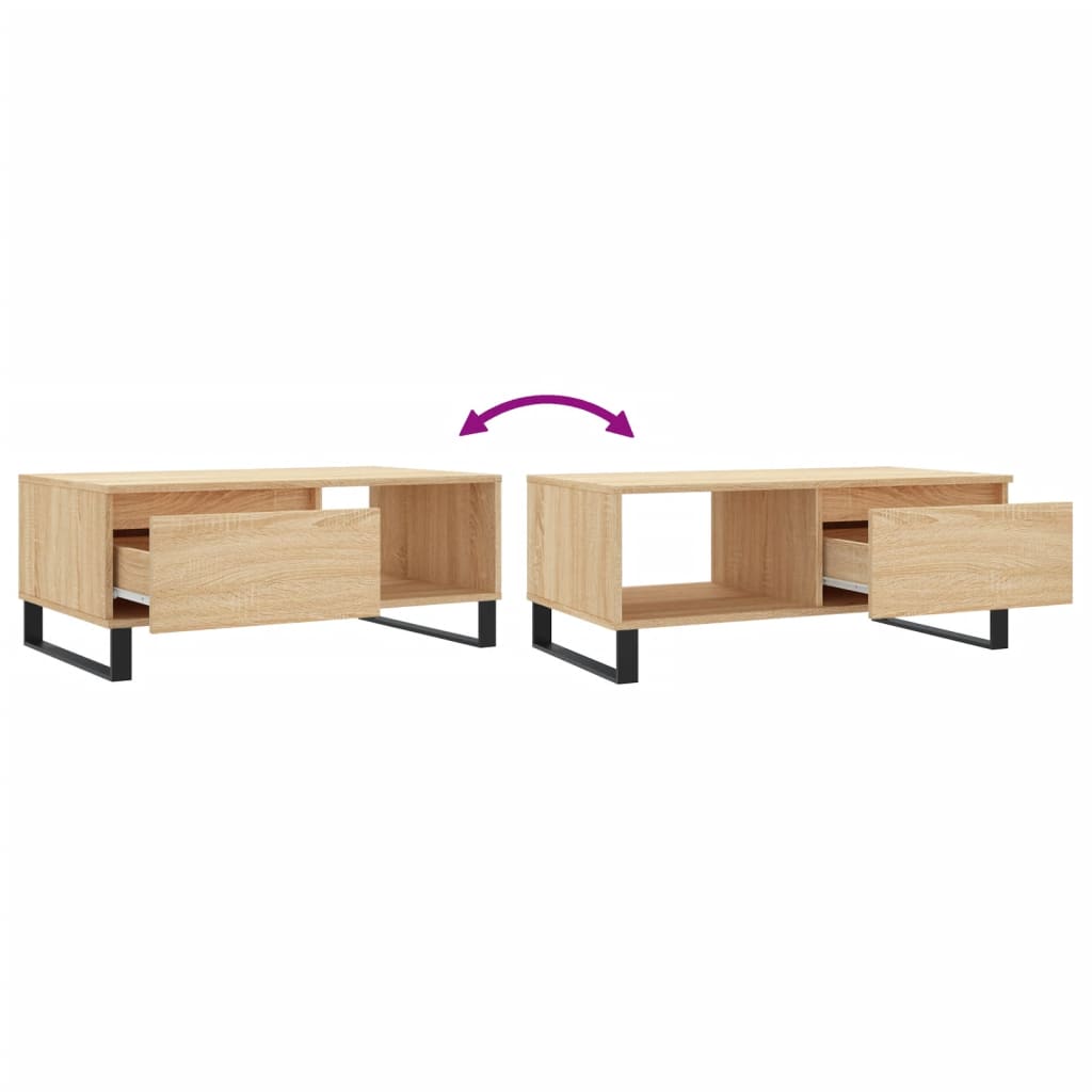 Table basse Chêne sonoma 90x50x36,5 cm Bois d'ingénierie Tables basses vidaXL   