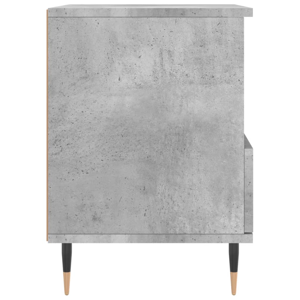 Table de chevet gris béton 40x35x50 cm bois d’ingénierie Tables de chevet vidaXL   