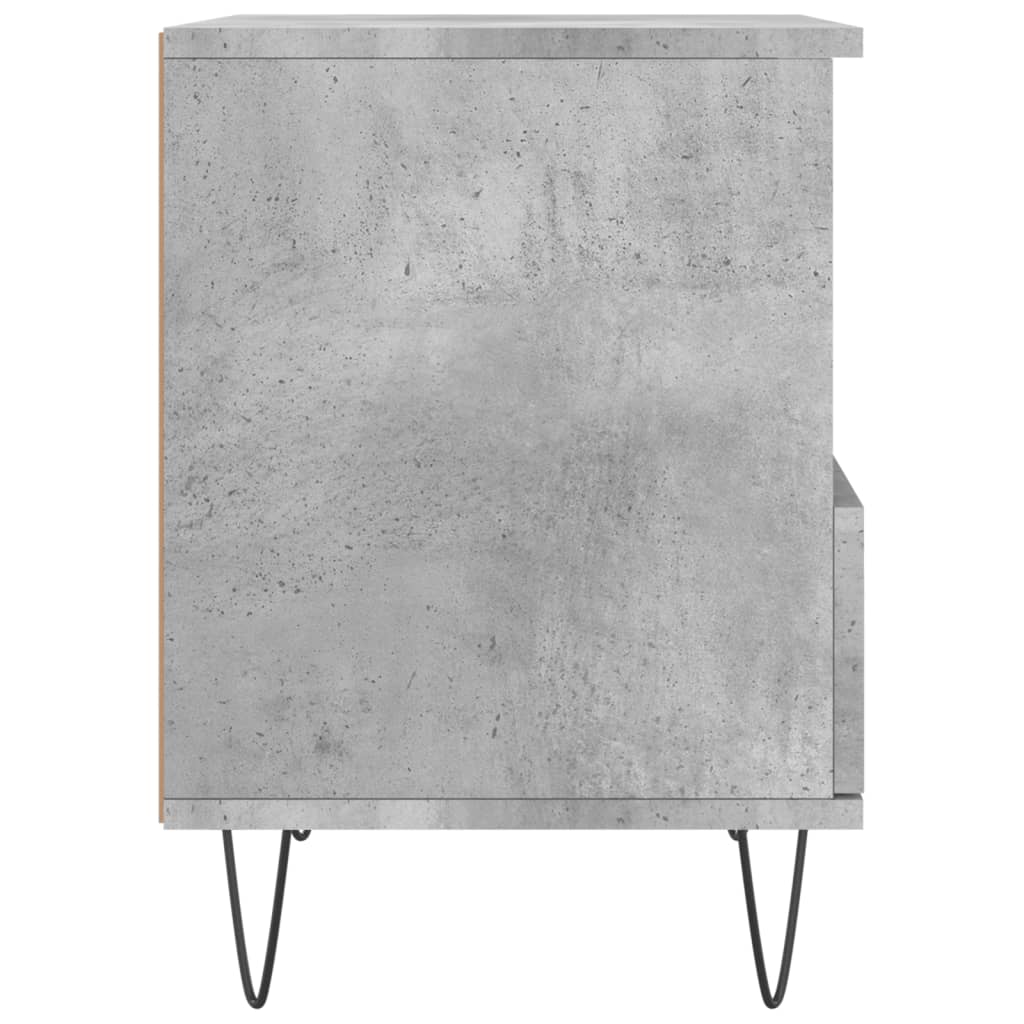 Table de chevet gris béton 40x35x50 cm bois d’ingénierie Tables de chevet vidaXL   