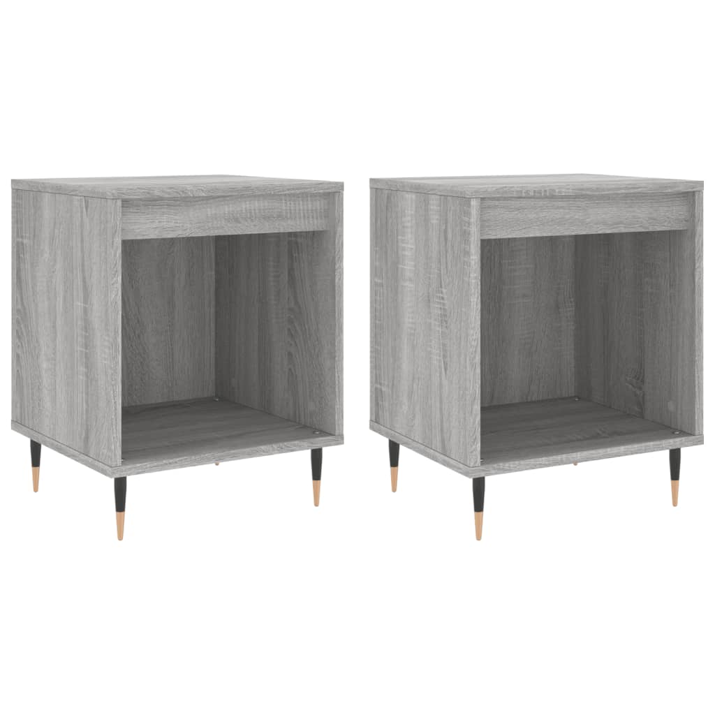 Tables de chevet 2 pcs sonoma gris 40x35x50 cm bois ingénierie Tables de chevet vidaXL   