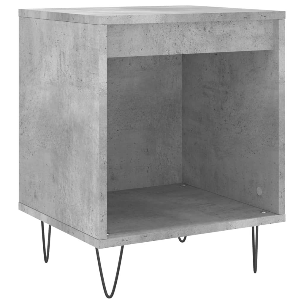 Table de chevet gris béton 40x35x50 cm bois d’ingénierie Tables de chevet vidaXL   