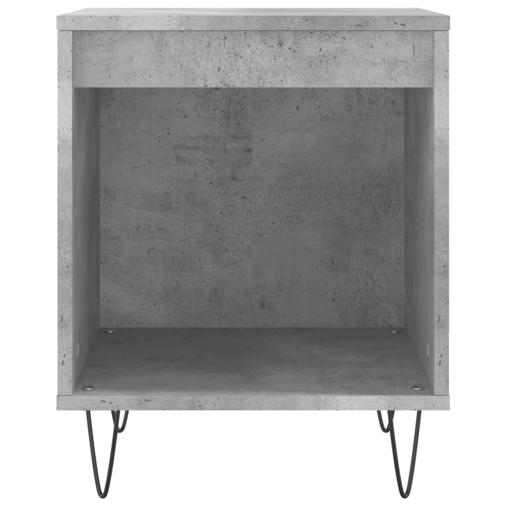 Table de chevet gris béton 40x35x50 cm bois d’ingénierie Tables de chevet vidaXL   