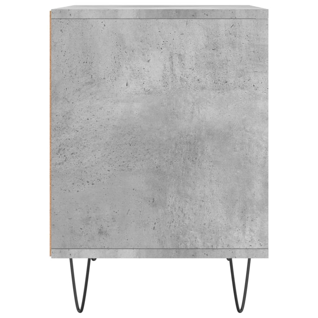 Table de chevet gris béton 40x35x50 cm bois d’ingénierie Tables de chevet vidaXL   