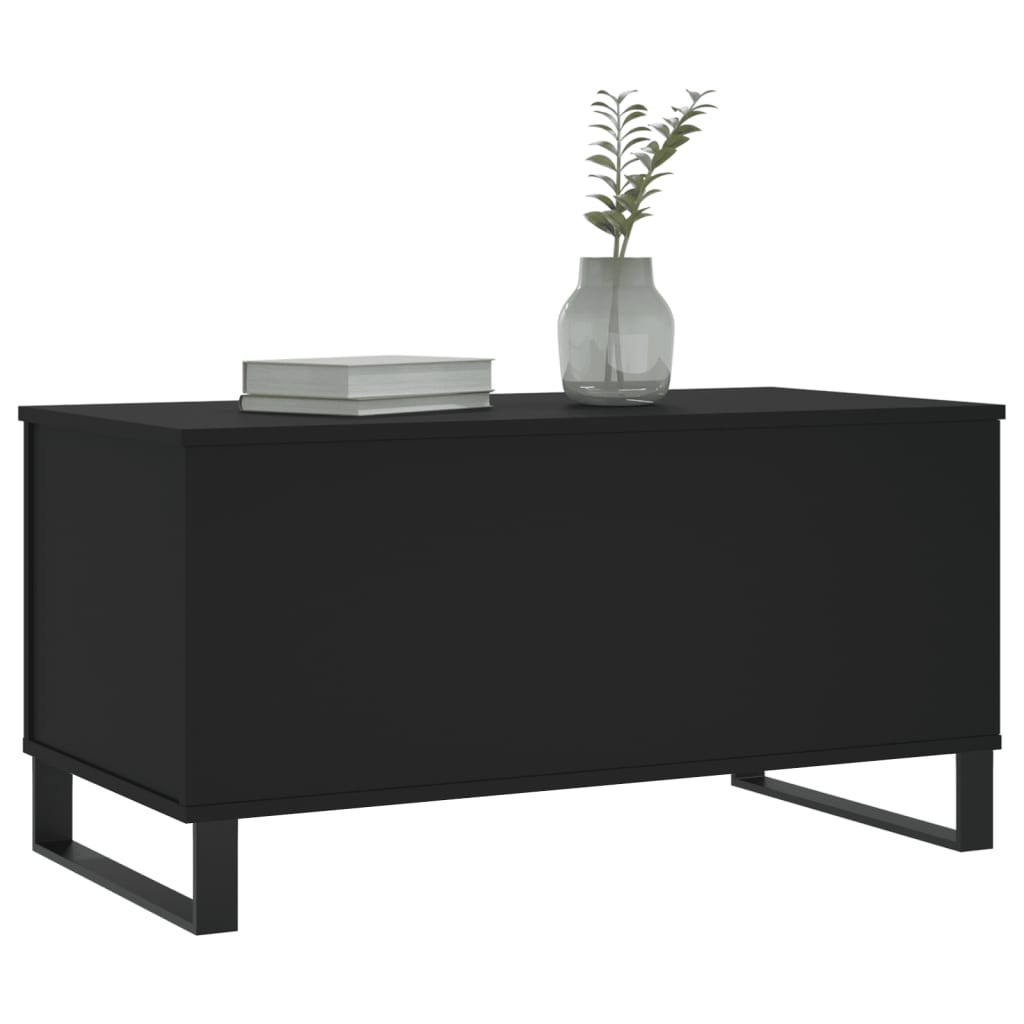 Table basse Noir 90x44,5x45 cm Bois d'ingénierie Tables basses vidaXL   