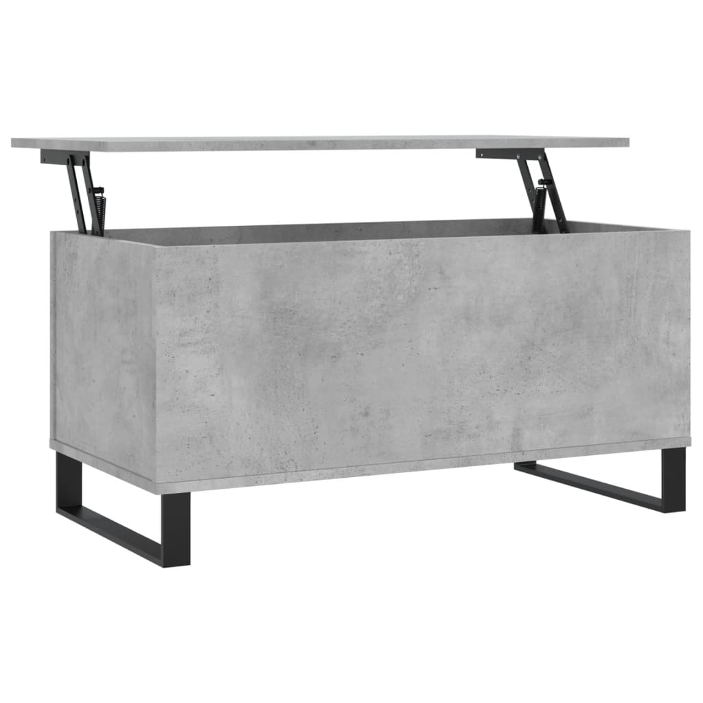 Table basse Gris béton 90x44,5x45 cm Bois d'ingénierie Tables basses vidaXL   