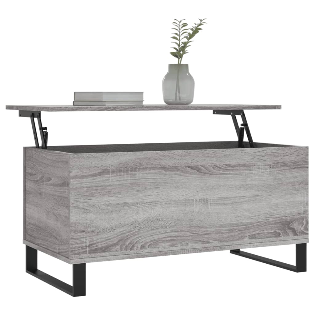 Table basse Sonoma gris 90x44,5x45 cm Bois d'ingénierie Tables basses vidaXL   